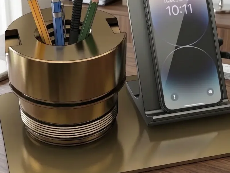 PHONE BASE AND PENCIL HOLDER FOR DESK MODEL IQ-M35 