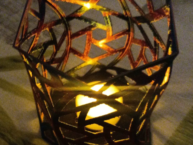 Porte-bougie led déco