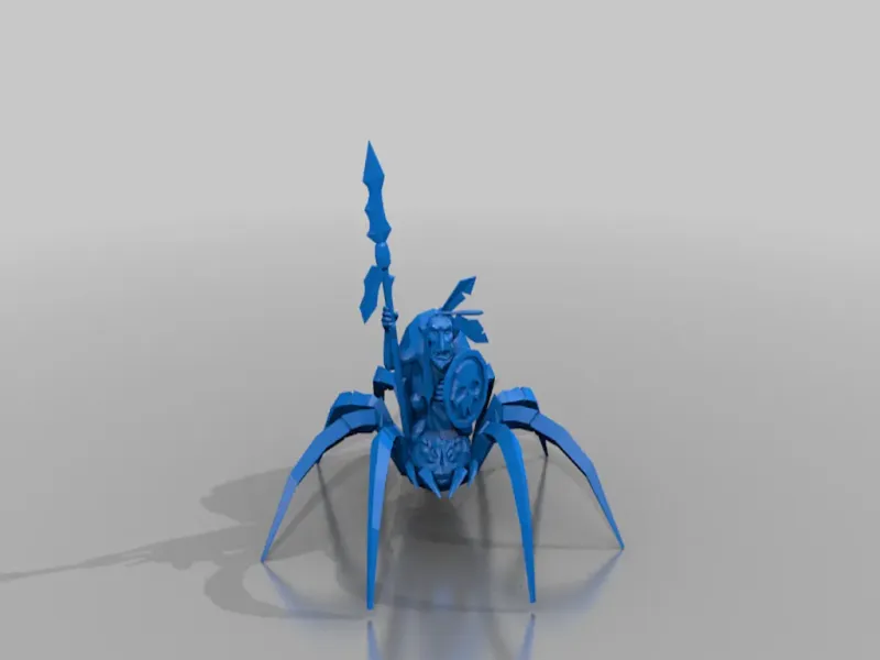 Spider Rider - goblin - dp - low poly