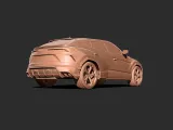 Modelo impreso en 3D del Lamborghini Urus-4