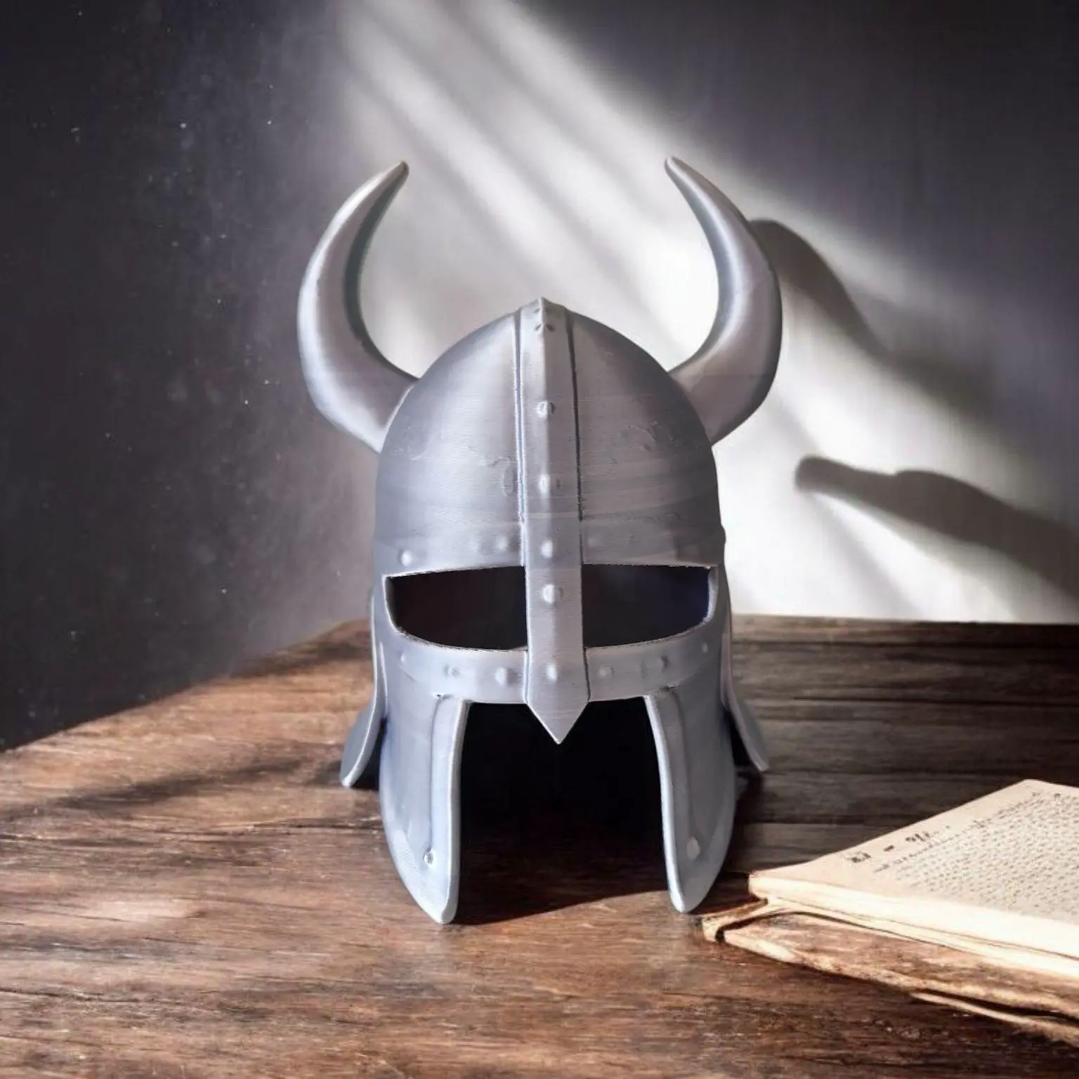 Old Viking Helmet – Vintage Decor for Cosplay and Toys