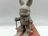 Skiing Easter Bunny-0
