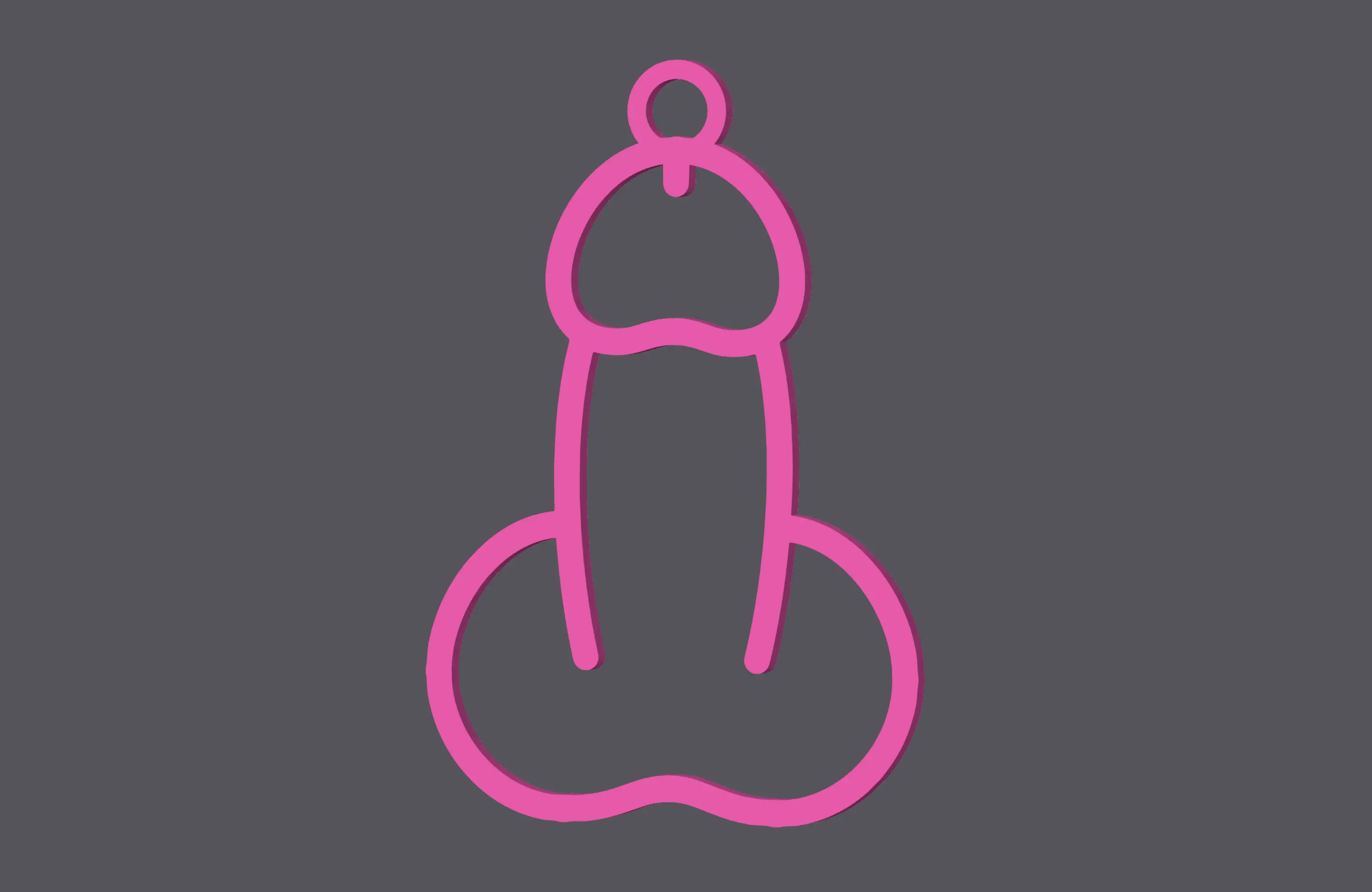 Penis - Keychain v3 (2 versions)