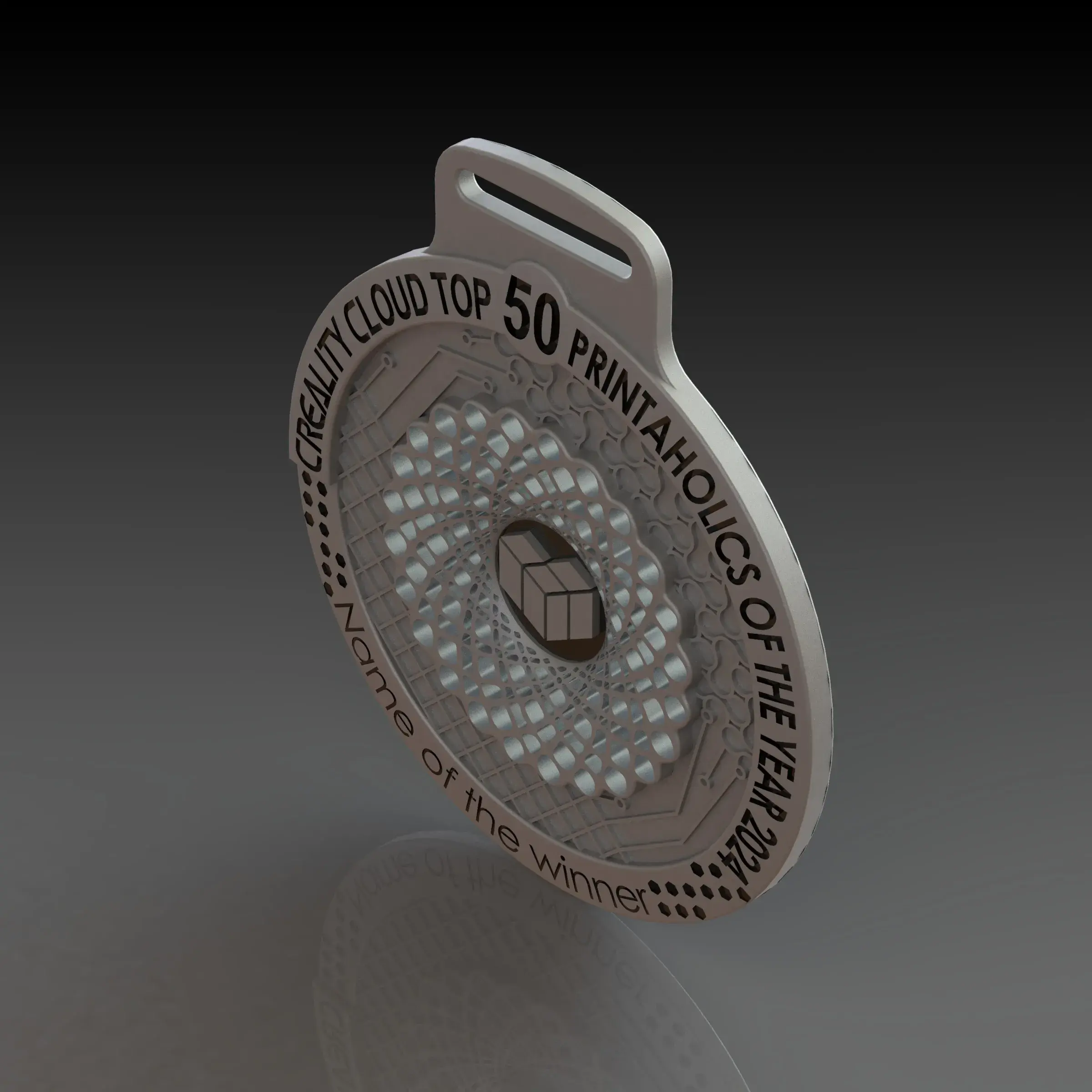 Medal Creality Cloud Top 50 Printaholics of the year 2024