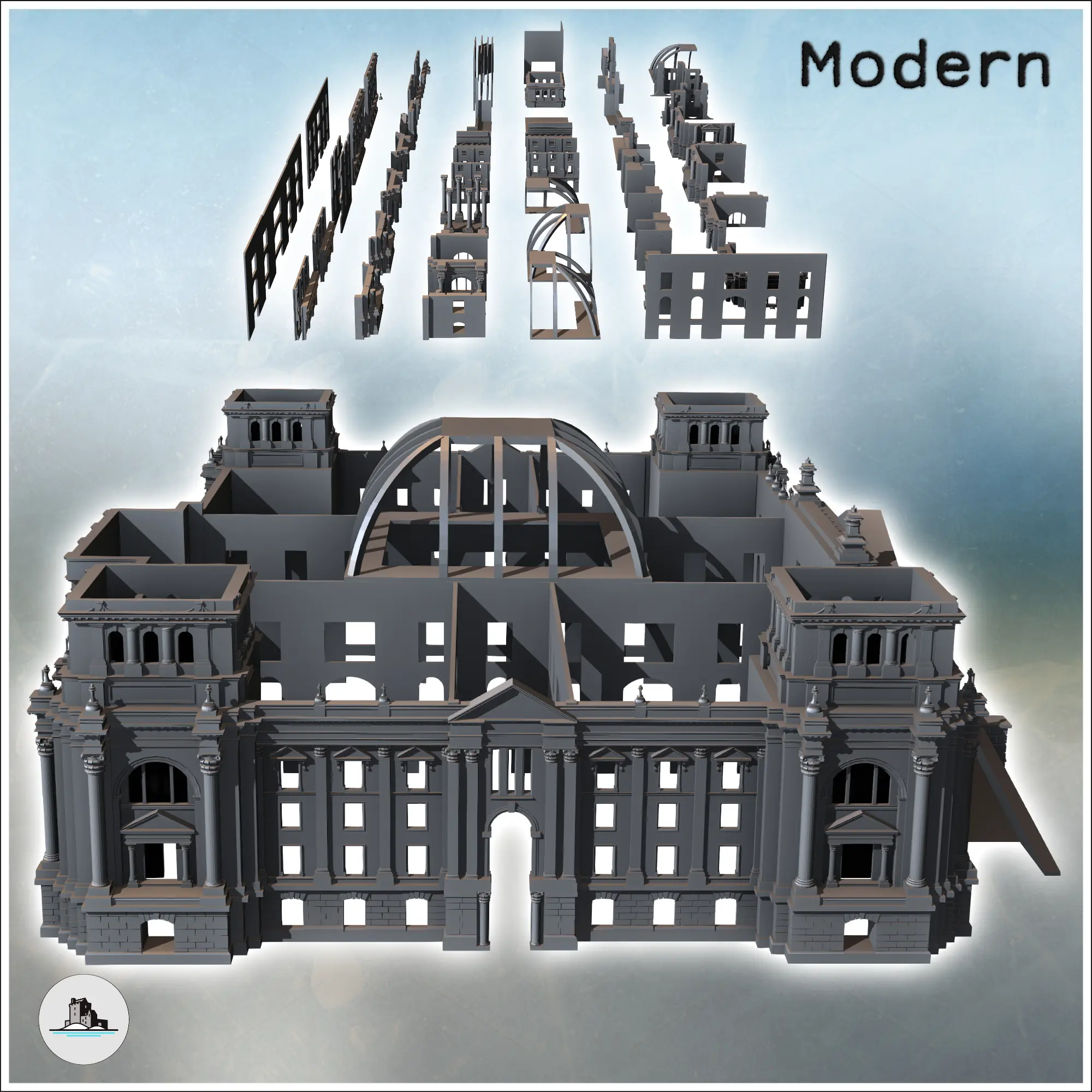 Former Reichstag Palace (Berlin, Germany) - miniatures warha