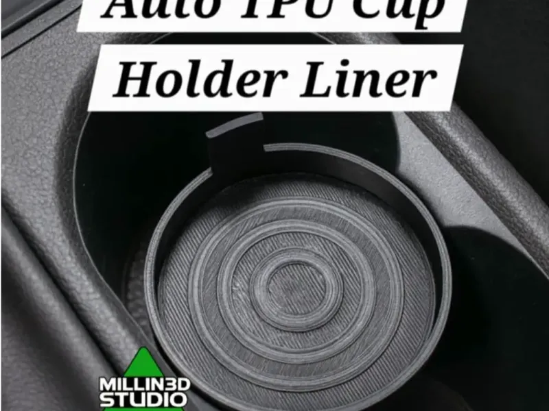 Auto TPU Cup Holder Liner Replacement for Car Truck or SUV