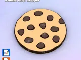 Badge Reel Topper Flat Back chocolate cookie-1