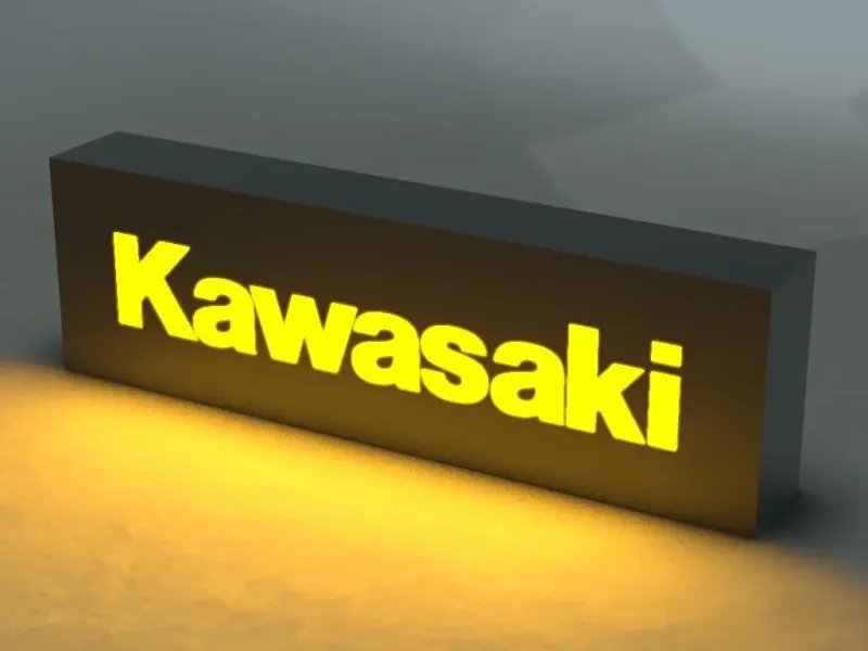 KAWASAKI Logo Lamp Graphic Illuminator