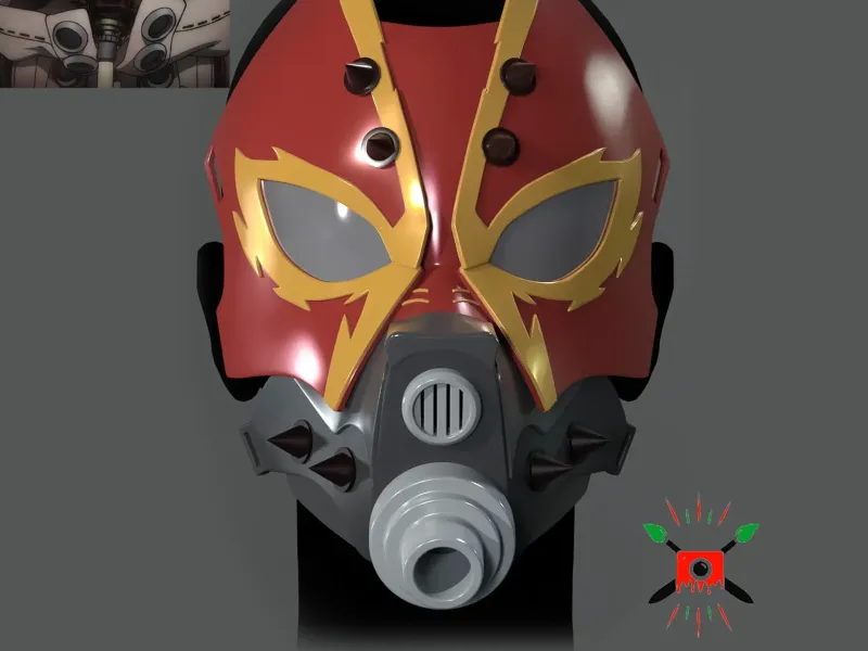 Gachiakuta Rudo Surebrec Full Face Mask For Cosplay