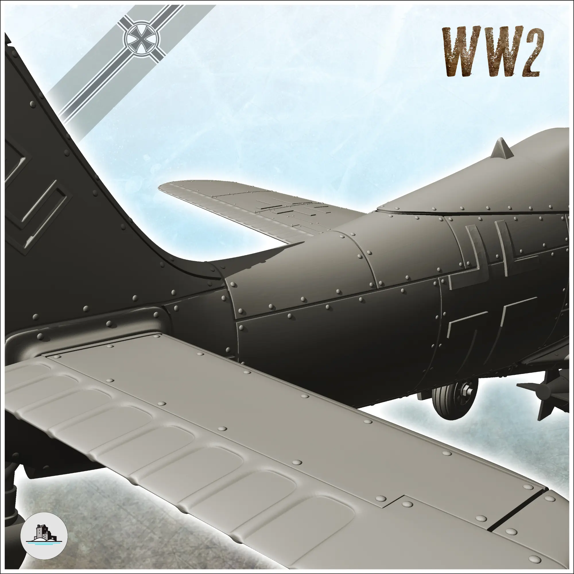 Focke-Wulf Fw 190 - WW2 Terrain plane aircraft diaroma