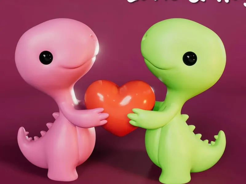 💕 小さな恐竜、大きな愛 💕