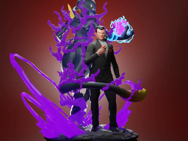 Shadow Mewtwo and Giovanni Pokemon