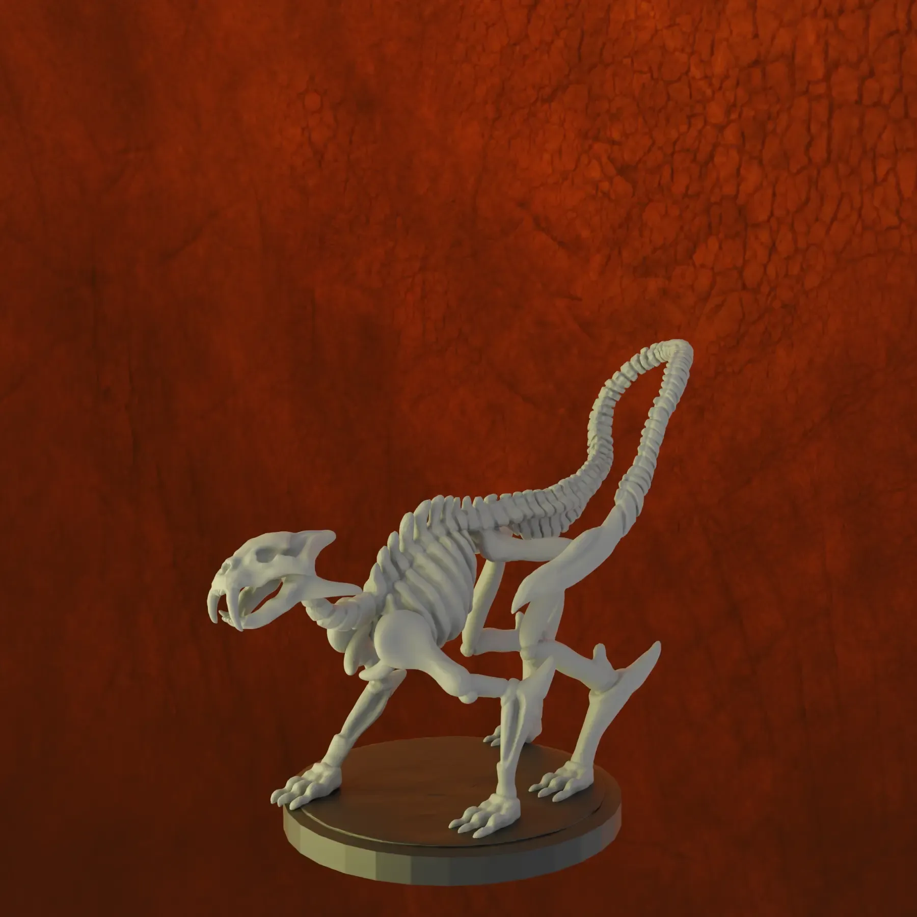 Animated animal skeleton