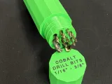 15 PC Cobalt SAE Drill Bit Case-0