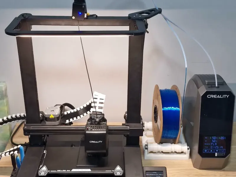 Ender V3-SE Filament Sensor Mount and Top Spool Delete