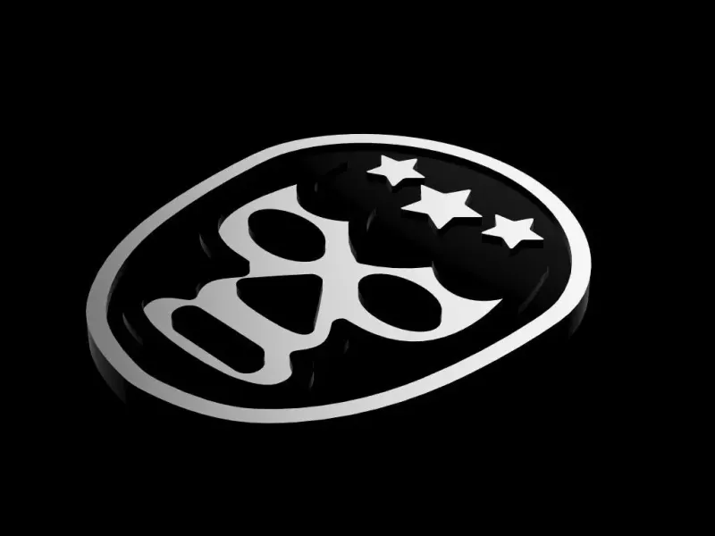 Lucha libre mexicana Relieve Cromado