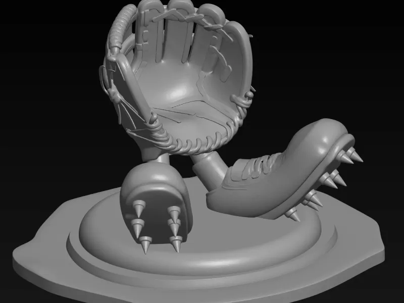 baseball-themed 3D model