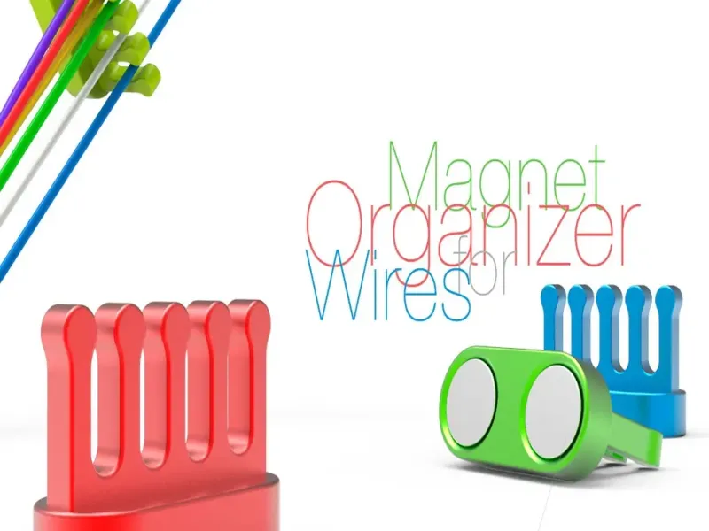 Organizzatore magnetico per cavi