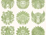 Aztec Warrior Mask Pack – 9 Tribal Aztec Designs for CNC L-2