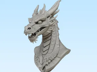 Dragon bust