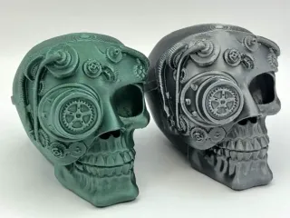 Steampunk Gear Skull