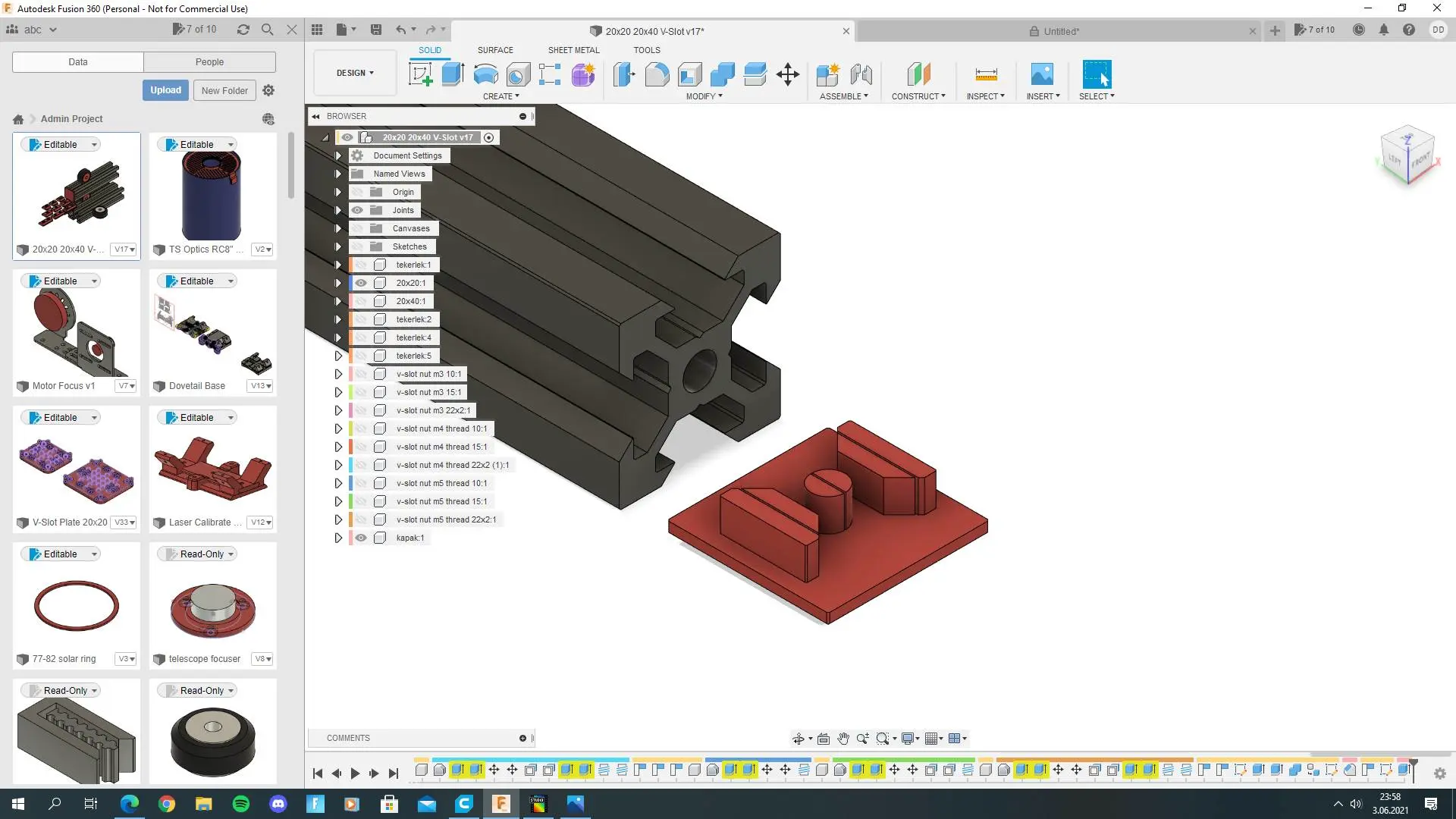 2020 V-Slot Aluminium Profile Cover