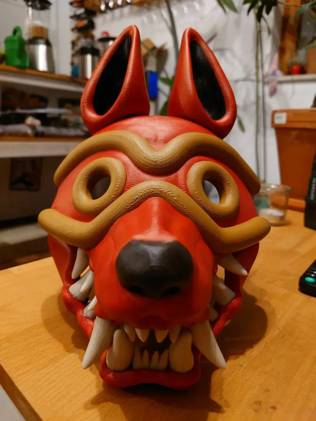 Masque de loup articulé San - Princesse Mononoke (1997)