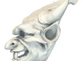 Gothic Gargoyle Head Sculpture – Dark Fantasy Model-2