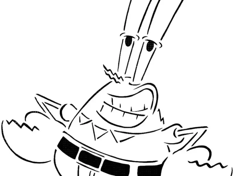 Dl Krabs șablon