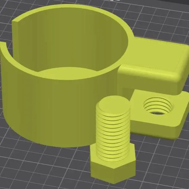 Cup Holder with Screw on Clamp