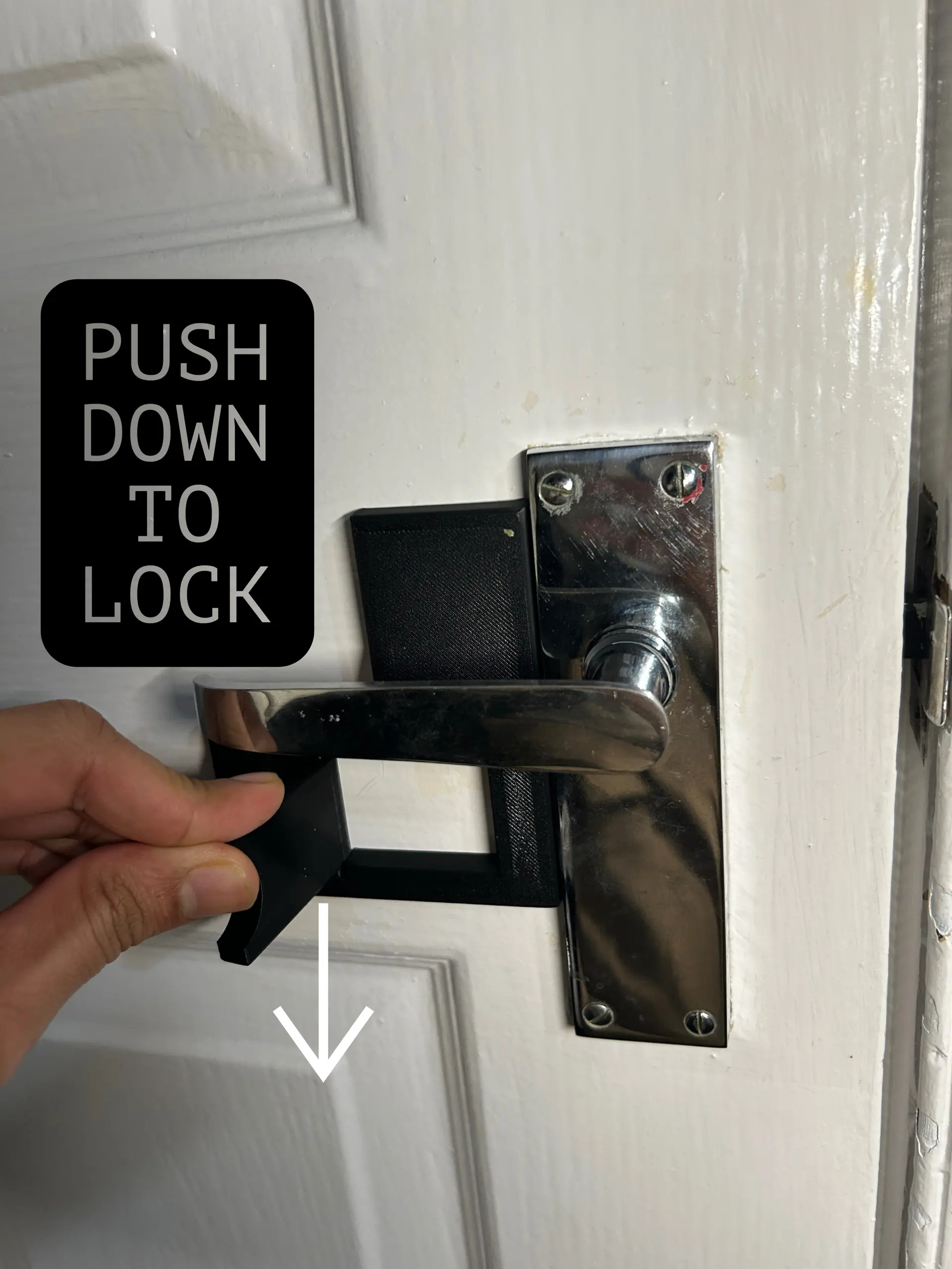 Ergonomic Door Lock Add-On | Secure & Easy to Use