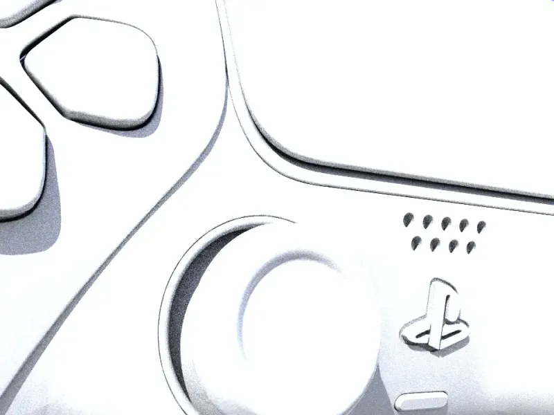 Very detailed PlayStation 5 controller fan art