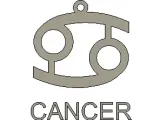 Zodiac Cancer Keychain-2