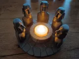 Moai - tea light holder-1