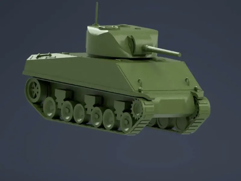 Sherman tank model