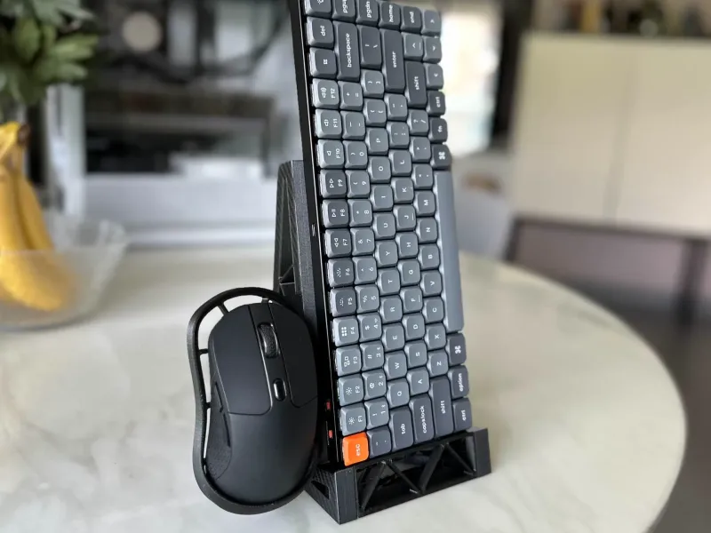 コンパクトキーボード＆マウススタンド