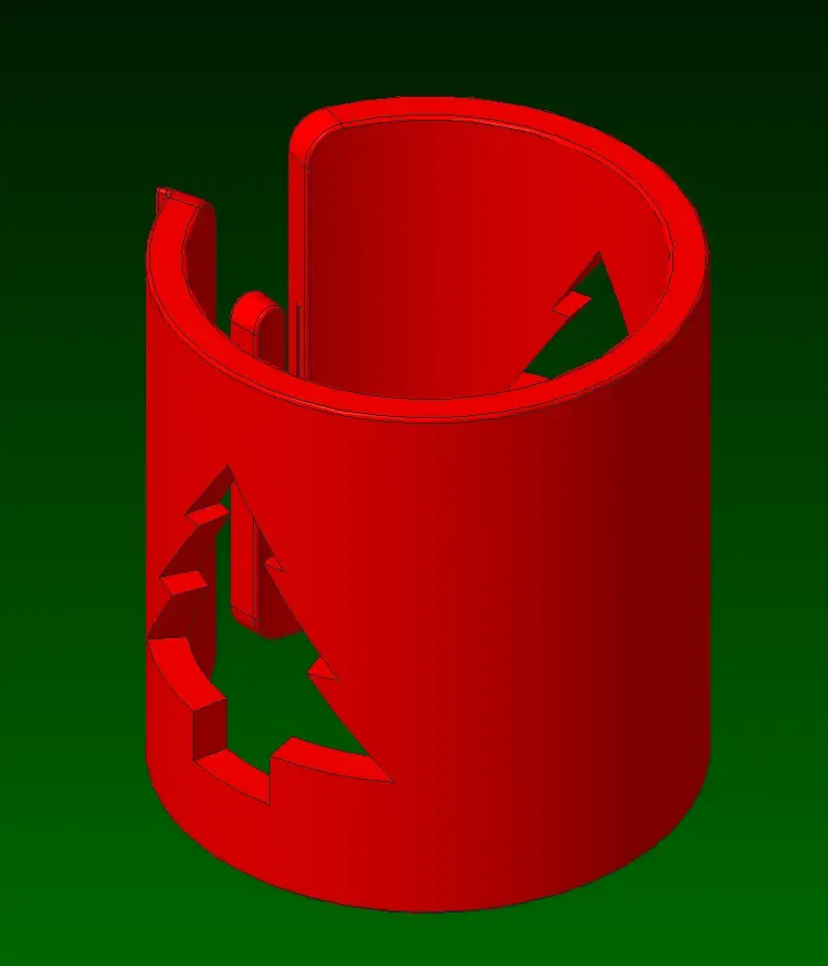 Wrapping Paper Cutter - Christmas Tree Cutout
