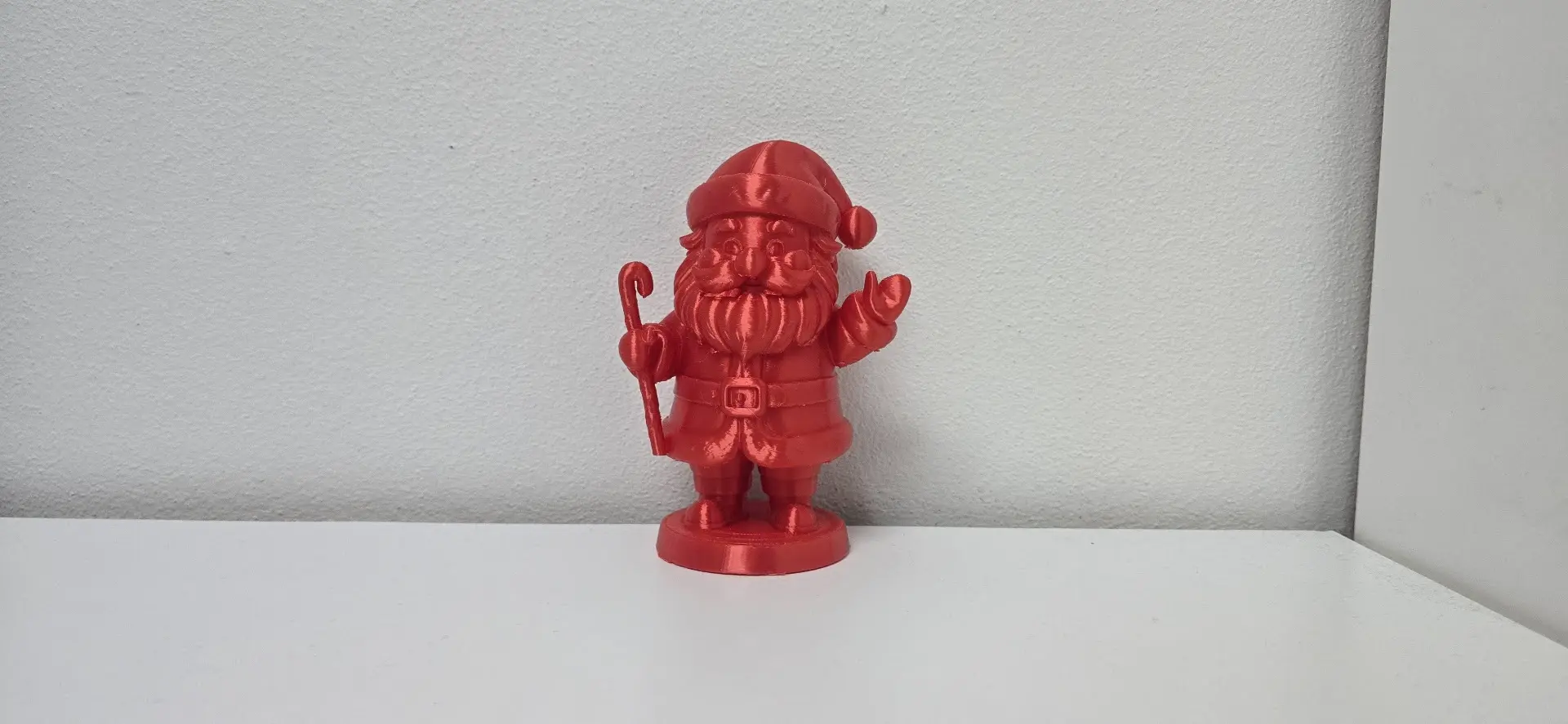 3D Printer Files | 3MF File | Waving Santa with Candy Cane Christmas ...