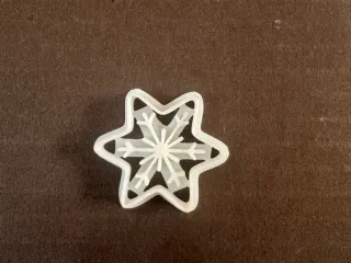 Cuuter cookie estrella copo de nieve