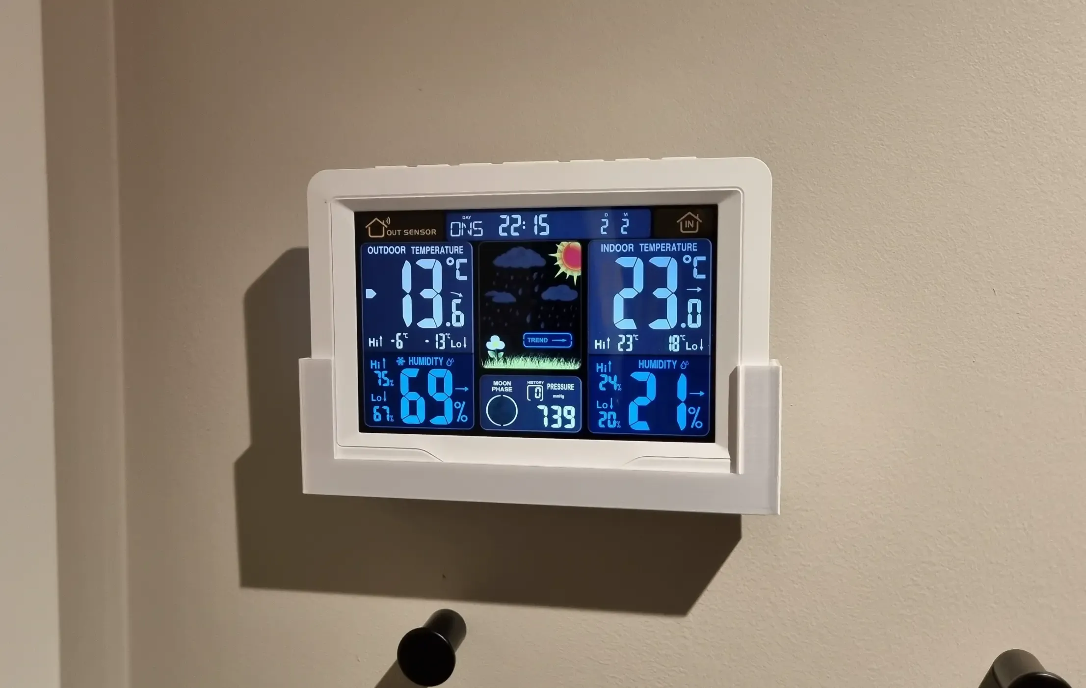 Wall mount for weather station
