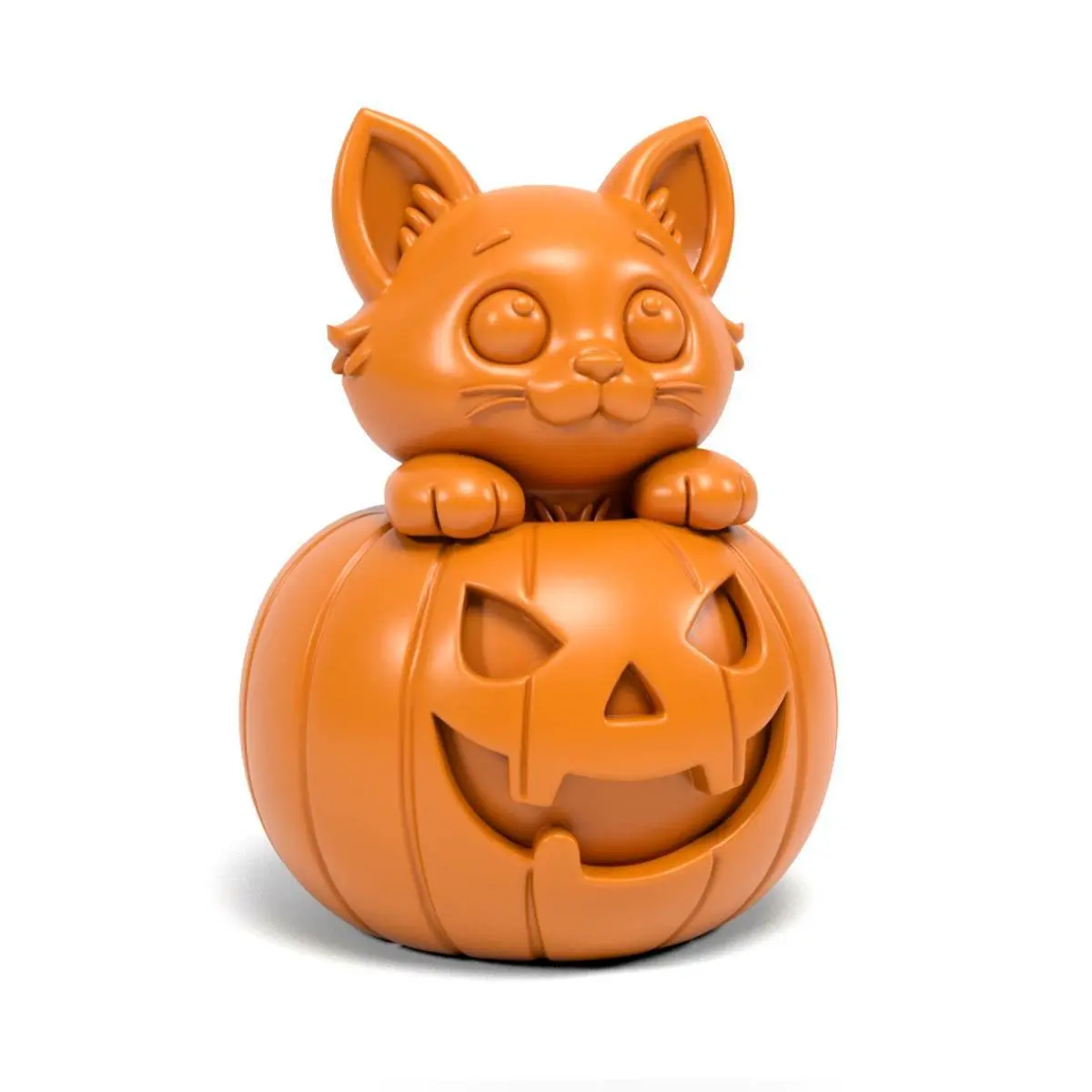 Cat in pumpkin