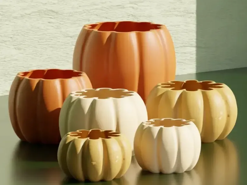 Pumpkins - Halloween (Decoration) Vase Mode