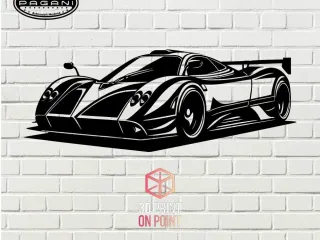 PAGANI ZONDA - 2D WALL ART #1