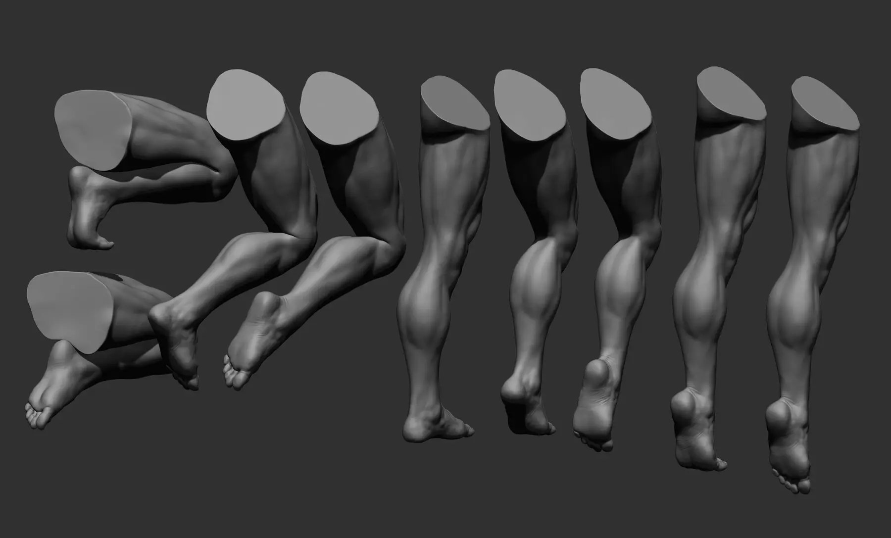 9 Male leg poses