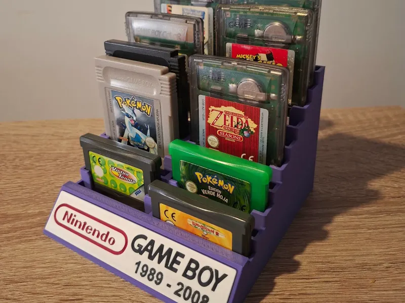 Expositor 20 cartuchos de Game Boy