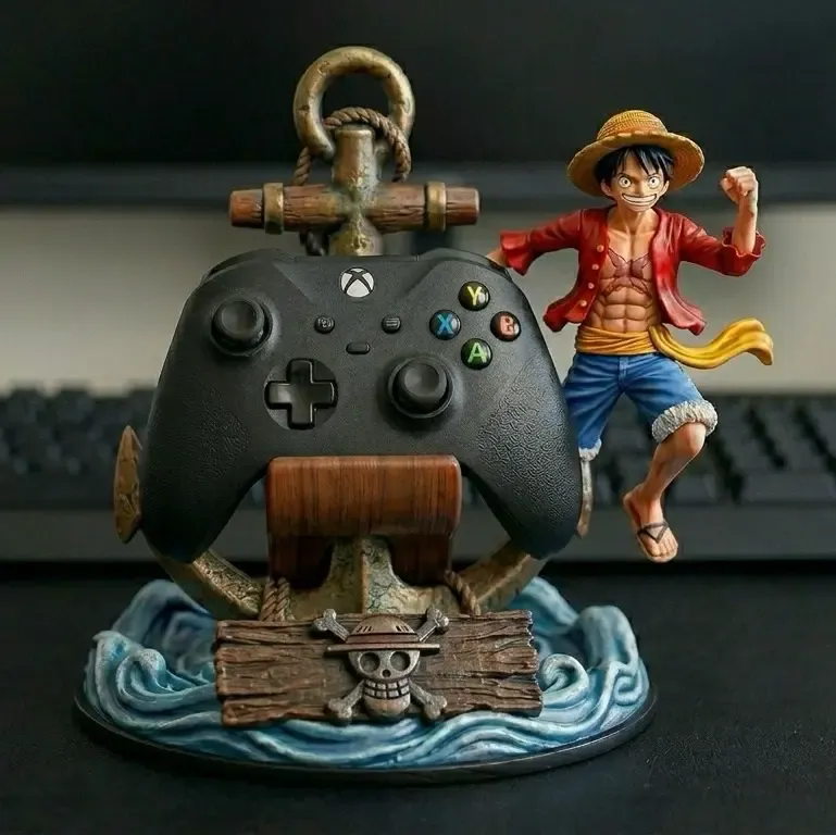 Suporte de Controle Luffy | Suporte Gamer de One Piece STL