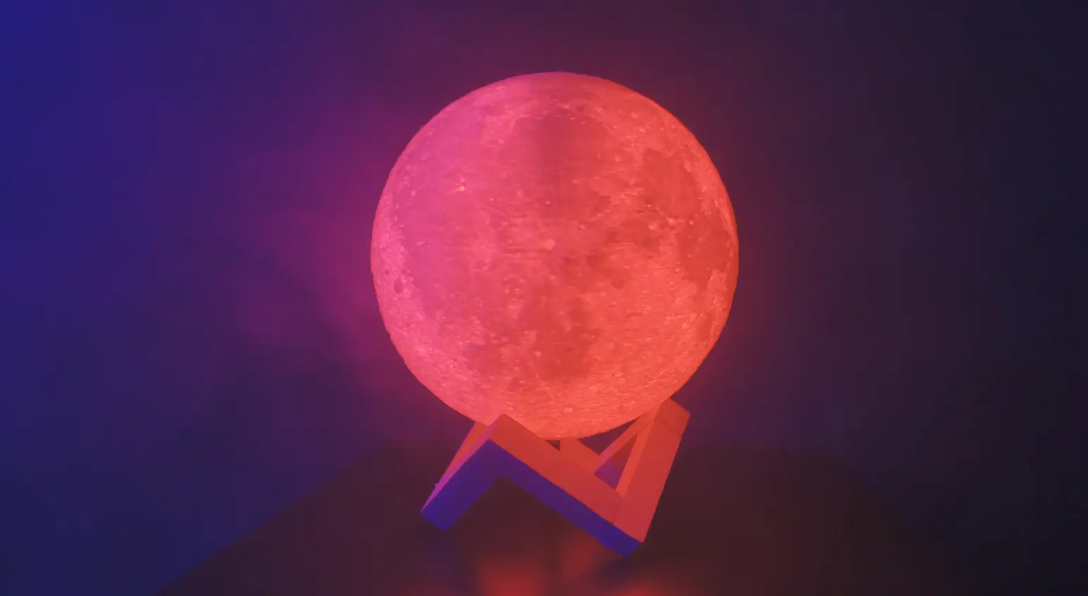 Interactive RGB Moon Lamp