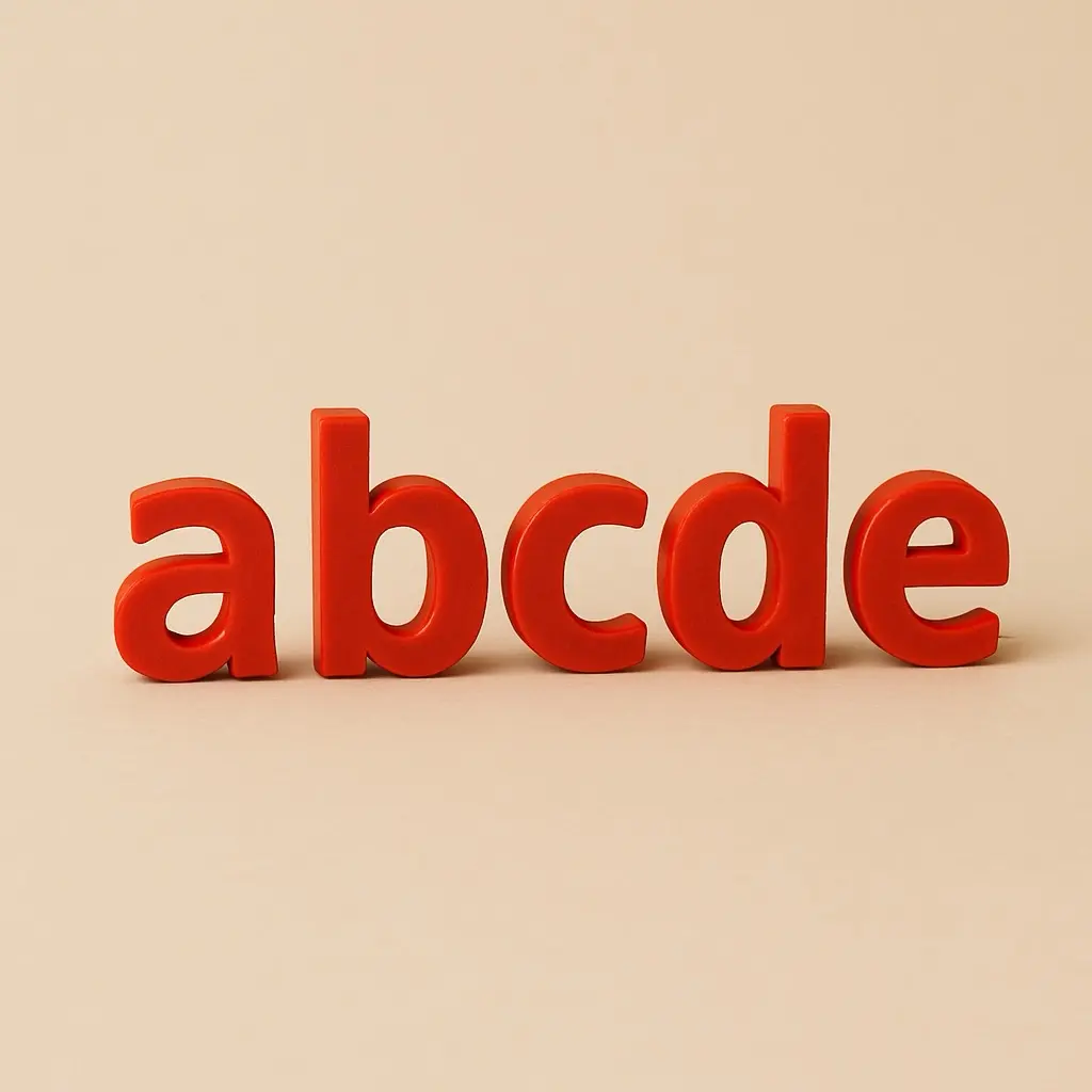 3D Printer Files | 3MF File | 3D‑Printed Verdana Font Alphabet Letters ...