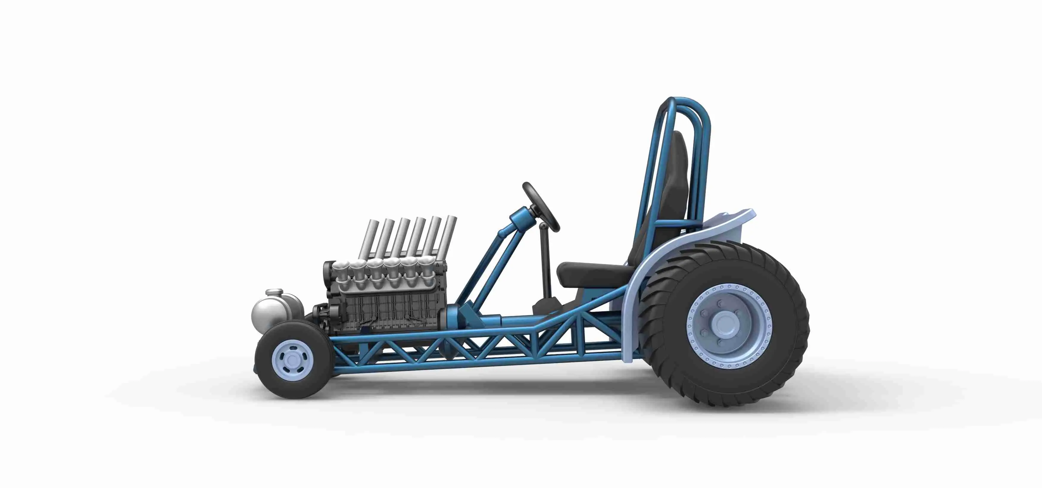 Mini Rod Frame Other STL Download - Mini Rod pulling tractor Version 9 Scale 1:25by ...