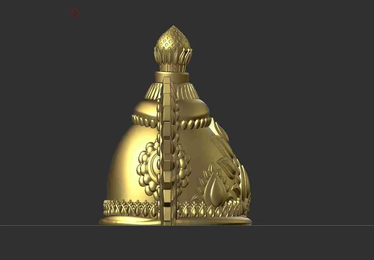 modelo de impresión 3D de la corona